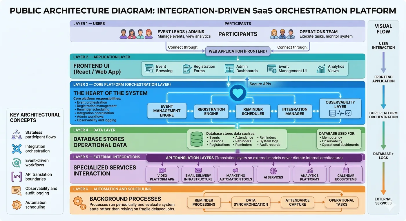 The production architecture, layer by layer